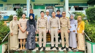 ผอ.สช.อ.ยี่งอ ร่วมลงพื้นที่ตรวจสอบความพร้อมในการขออนุญาตเปลี่ยนแปลงรายการในตราสารจัดตั้งของโรงเรียน 