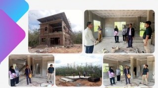 ลงพื้นที่ดำเนินการตรวจรับพัสดุงานก่อสร้างอาคาร
