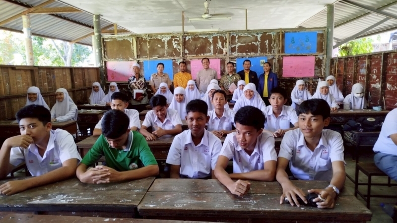 สช.อ.เมืองนราธิวาส เข้าตรวจกำกับ ติดตาม การดำเนินกิจการของโรงเรียนในระบบ  โรงเรียนอัตตัรกียะห์อิสลามียะห์