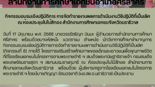 กิจกรรมอบรมเชิงปฏิบัติการ การจัดทำรายงานผลการดำเนินงานวิธีปฏิบัติที่เป็นเลิศ  ณ ห้องประชุมใบไม้สีทอง สำนักงานการศึกษาเอกชนจังหวัดนราธิวาส