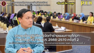 นายรุสมาน นิเฮง (รอง ผอ.สช.จ.นราธิวาส) ร่วมประชุมเชิงปฏิบัติการจัดทำร่างแผนการศึกษา จังหวัดนราธิวาส พ.ศ. 2568-2570 ครั้งที่ 2 ณ ห้องประชุมหลวงปริวรรตวรวิจิตร ชั้น 4 ศาลากลางจังหวัดนราธิวาส แห่งที่ 2